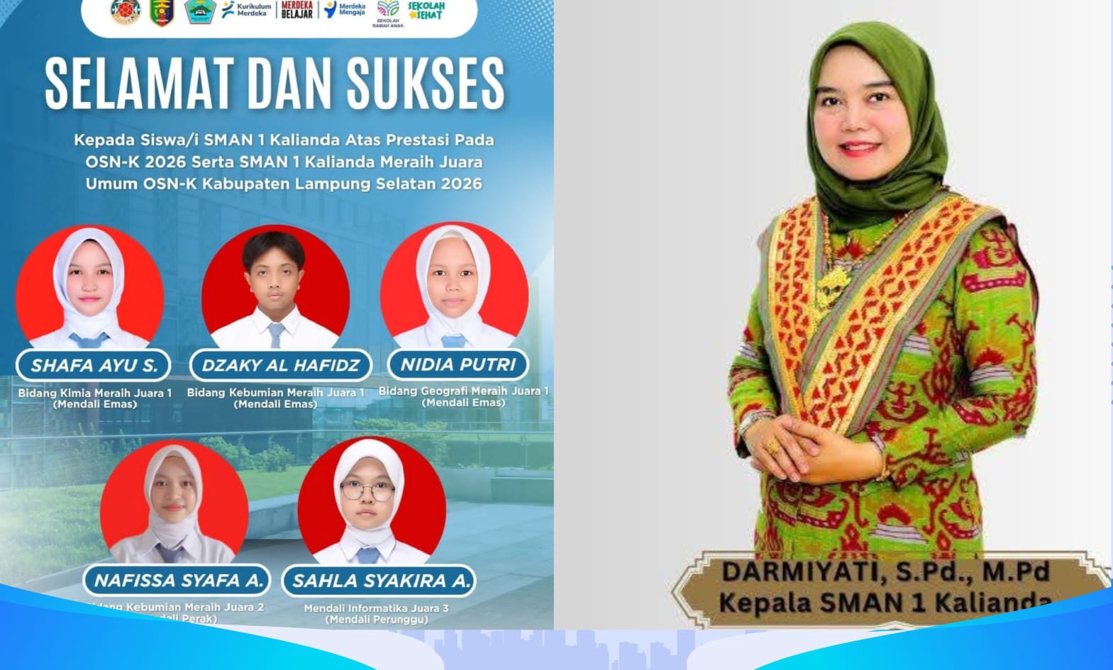 Fantastis! 6 Tahun Beruntun SMAN 1 Kalianda Sabet Juara Umum OSN-K, Borong Emas, Perak & Perunggu